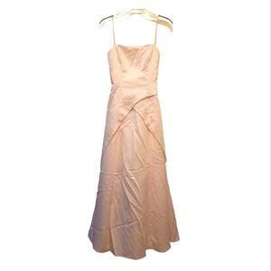 Morgan and Co Pale Pink Floor-length  Rhinestone Prom Dress Size 7